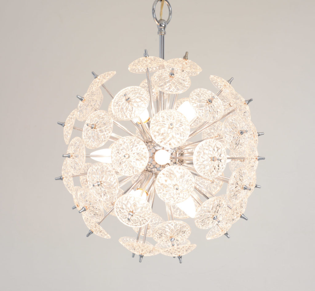 Chique Sputnik Chandelier by Val Saint Lambert