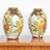 Rare Pair of Polychrome Vases by Charles Catteau and Jan Wind for Boch Keramis, 1934