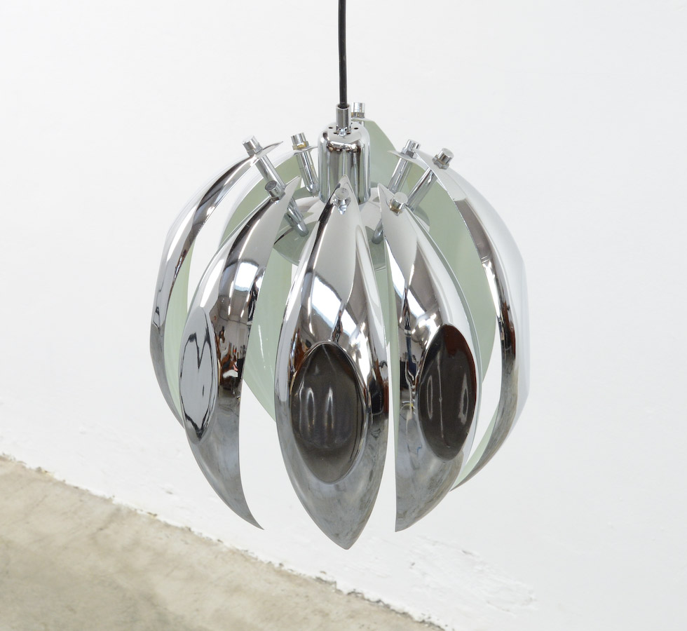1960s Chrome Pendant Lamp