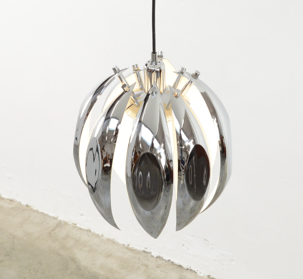 1960s Chrome Pendant Lamp