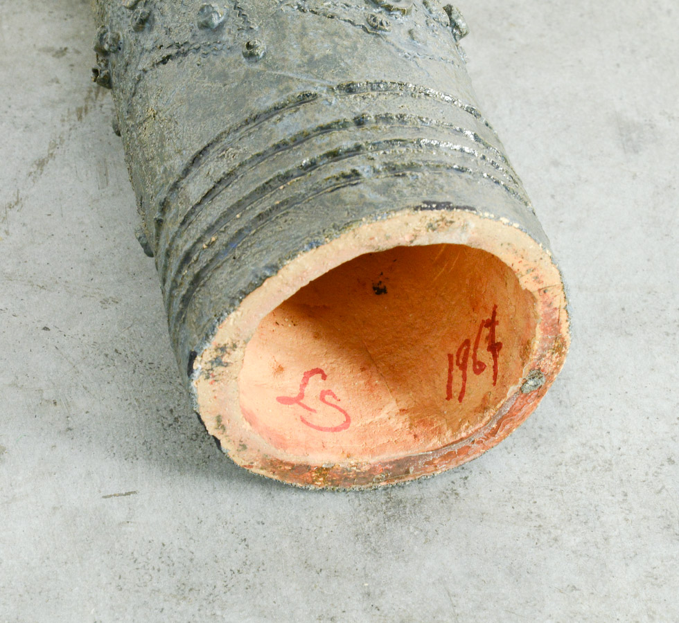 Belgian Ceramic Candle Holder, 1967