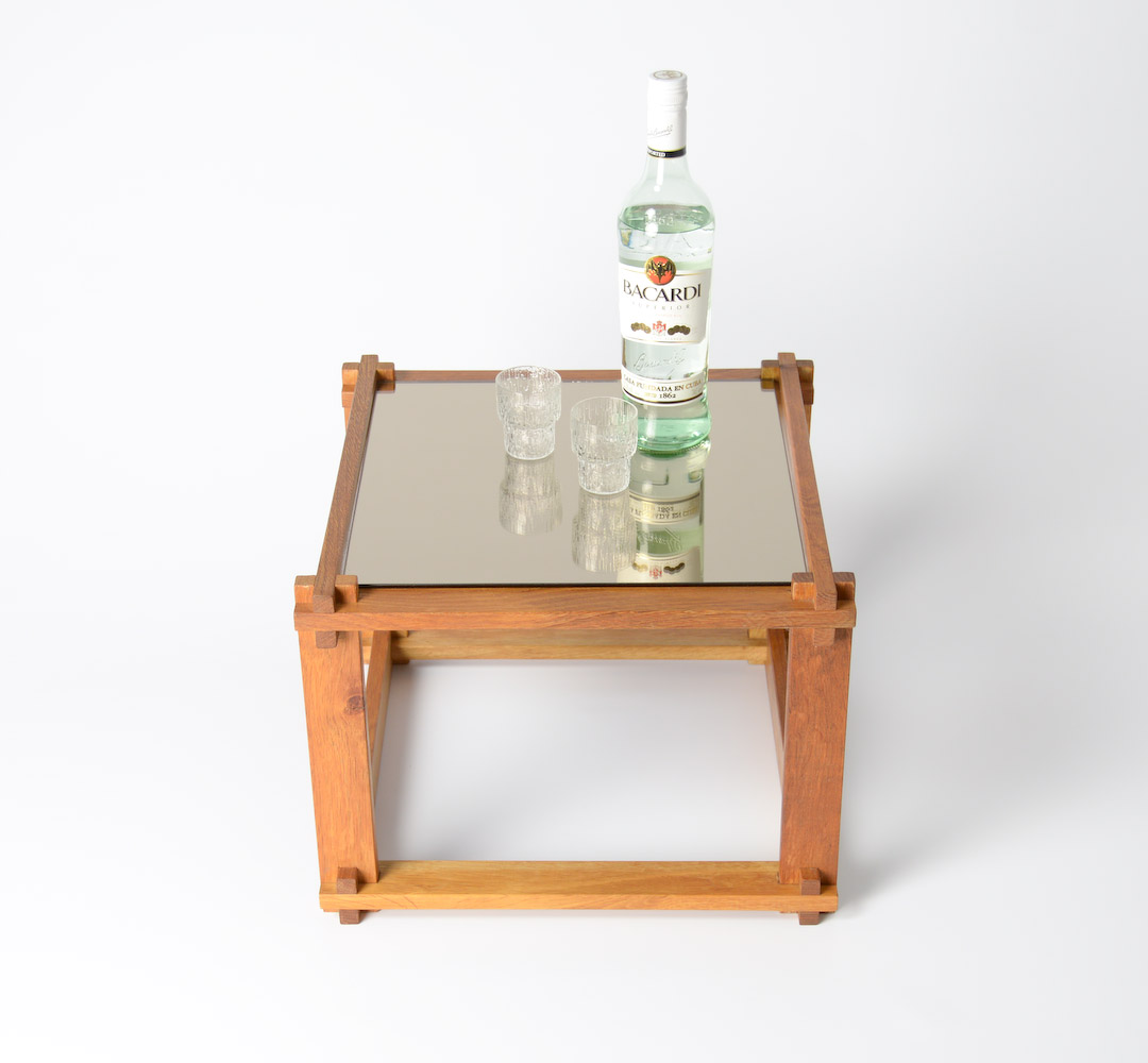 Rare Cubist Side Table