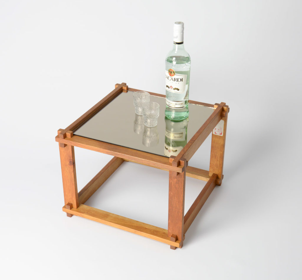 Rare Cubist Side Table