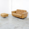 De Sede two-seat sofa and hocker DS-P