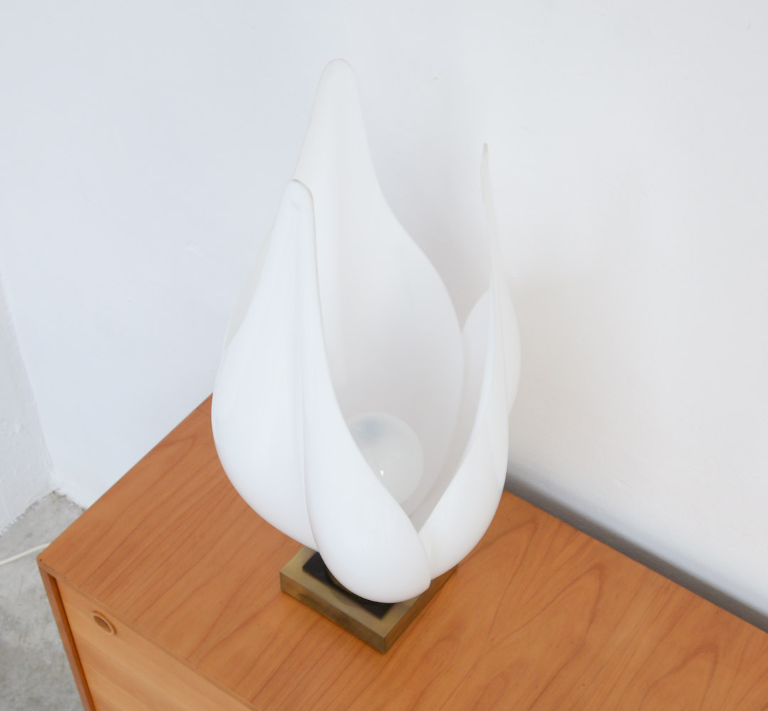 Decorative Tulip Table Lamp by Rougier