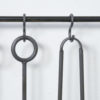 Brutalist Cast Iron Fire Set