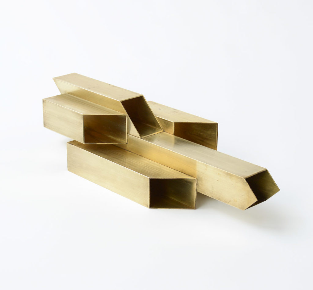 Geometric Brass Sculpture
