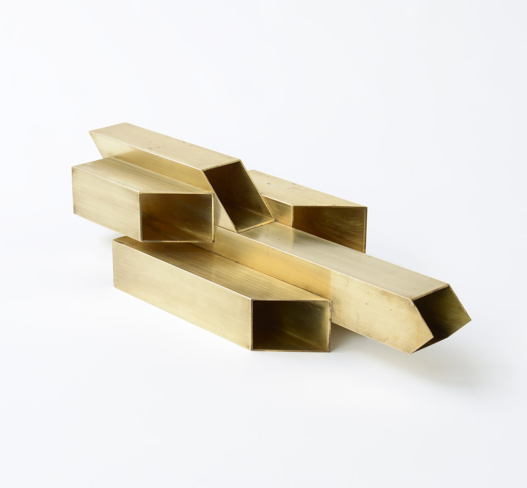 Geometric Brass Sculpture