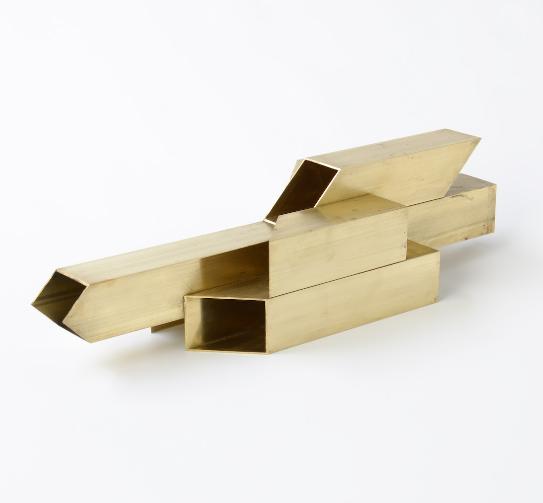 Geometric Brass Sculpture