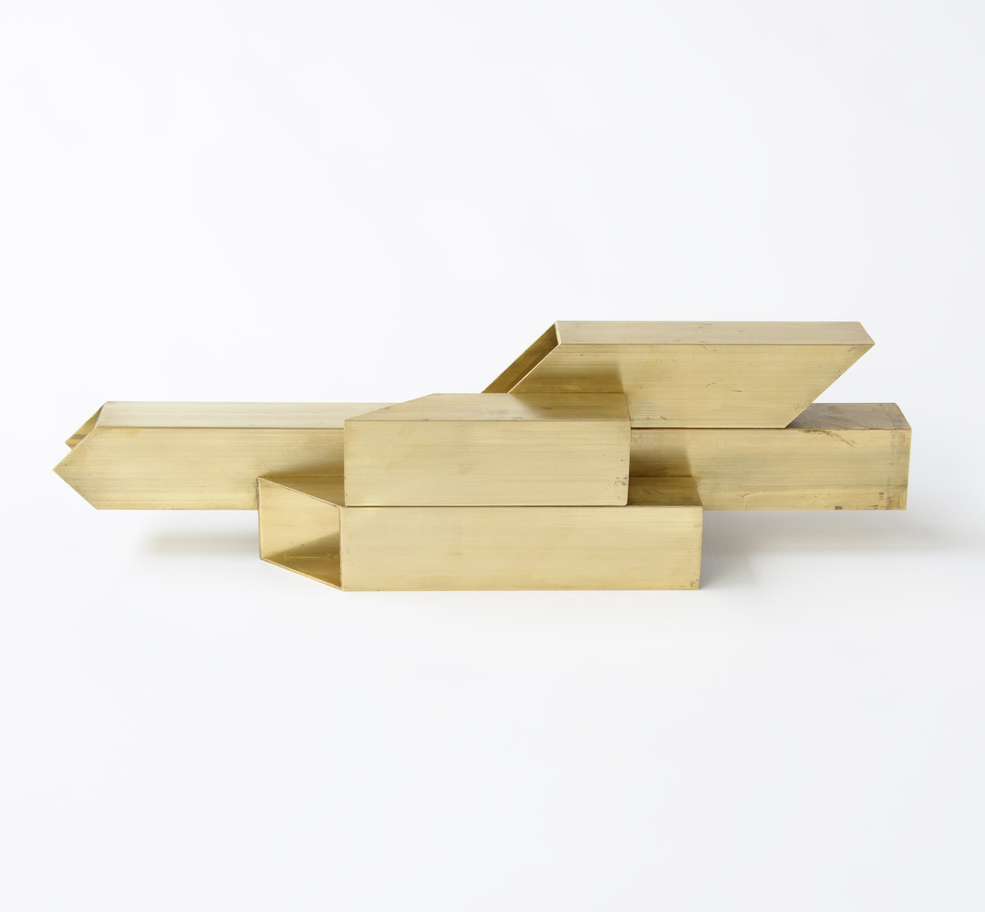 Geometric Brass Sculpture