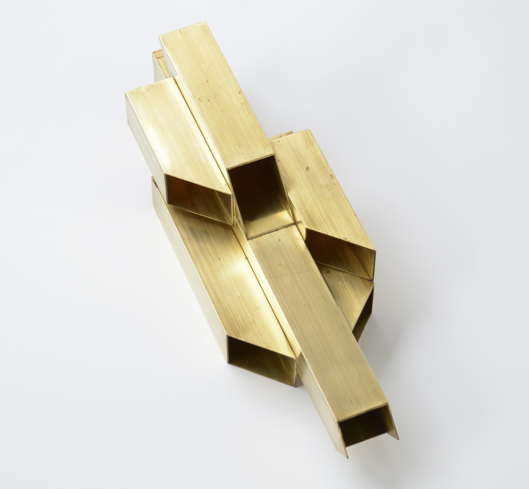 Geometric Brass Sculpture