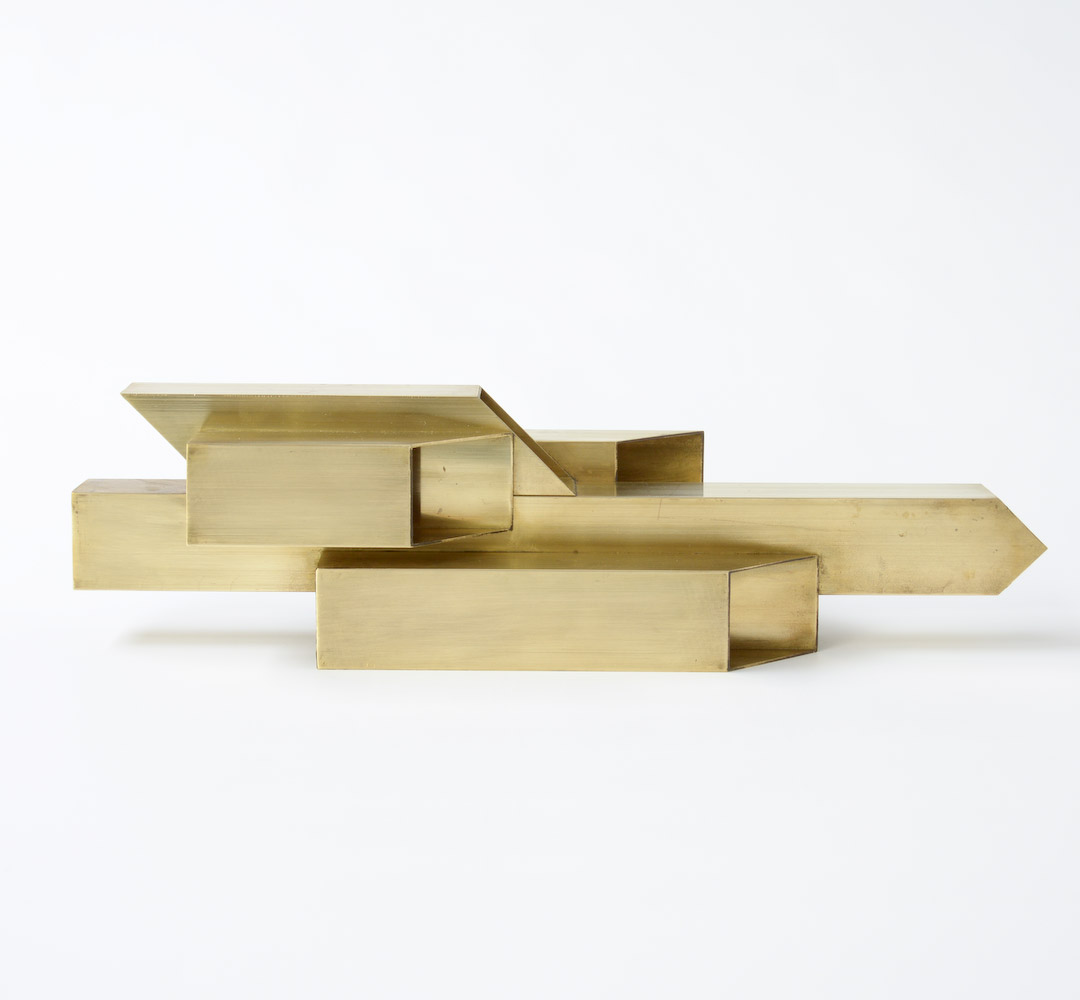 Geometric Brass Sculpture