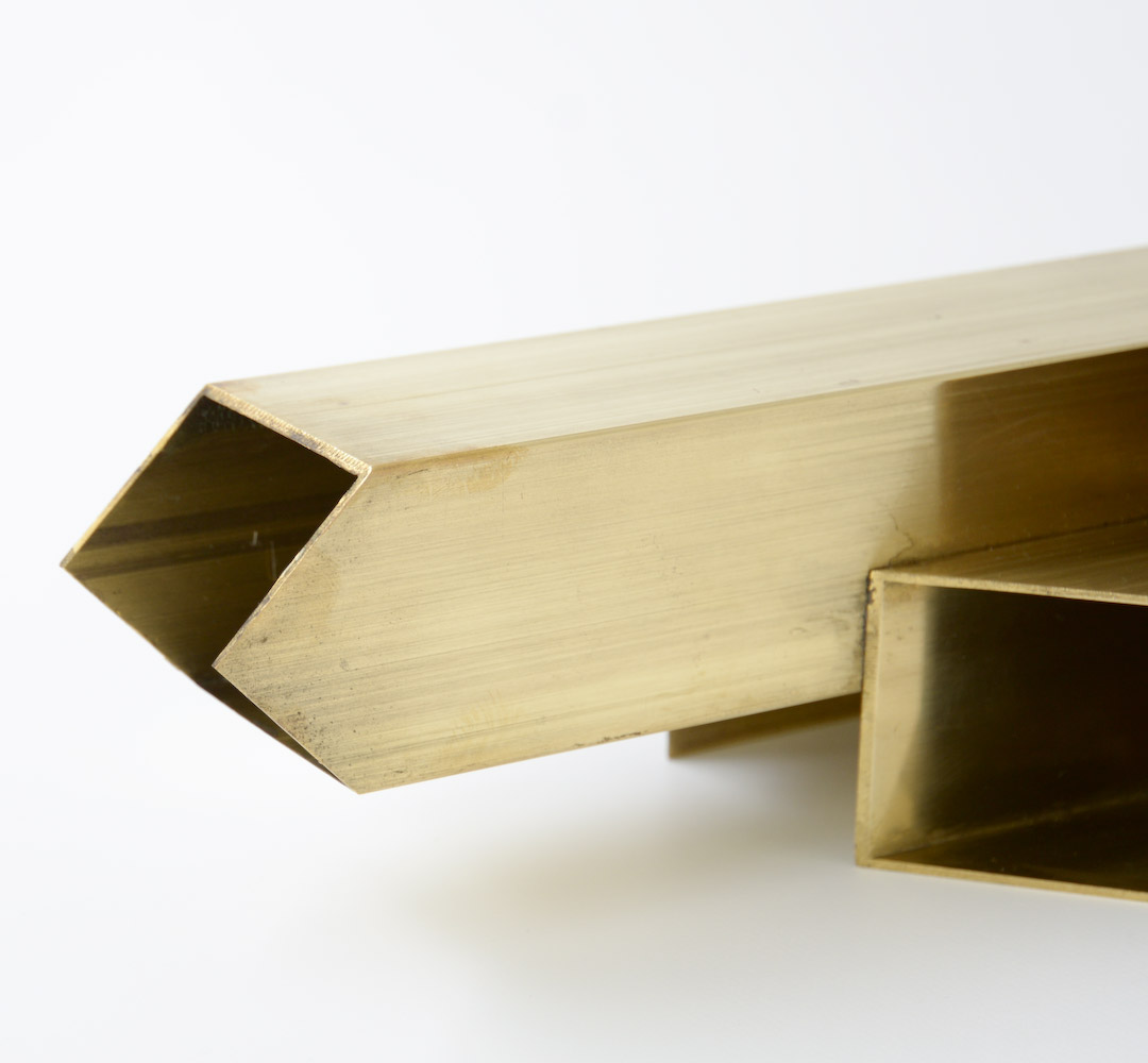 Geometric Brass Sculpture