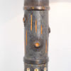 Large Black Ceramic Table Lamp by Baudouin Monteyne