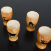 ‘Faux bois’ Ceramic Set by Grandjean Jourdan for Vallauris