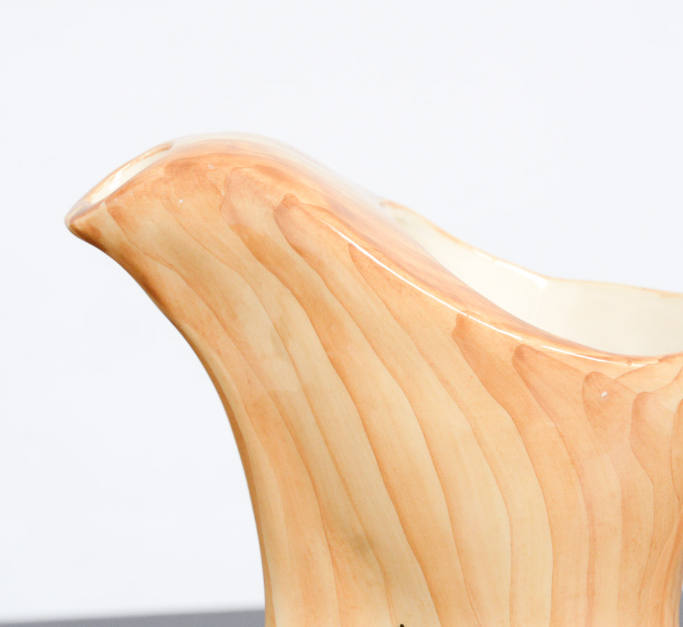 ‘Faux bois’ Ceramic Set by Grandjean Jourdan for Vallauris