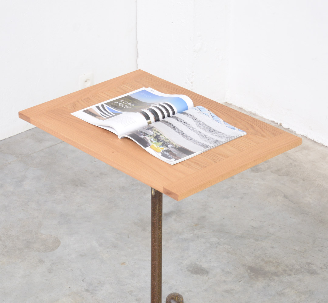 Industrial Adjustable Side Table Vintage Design Point