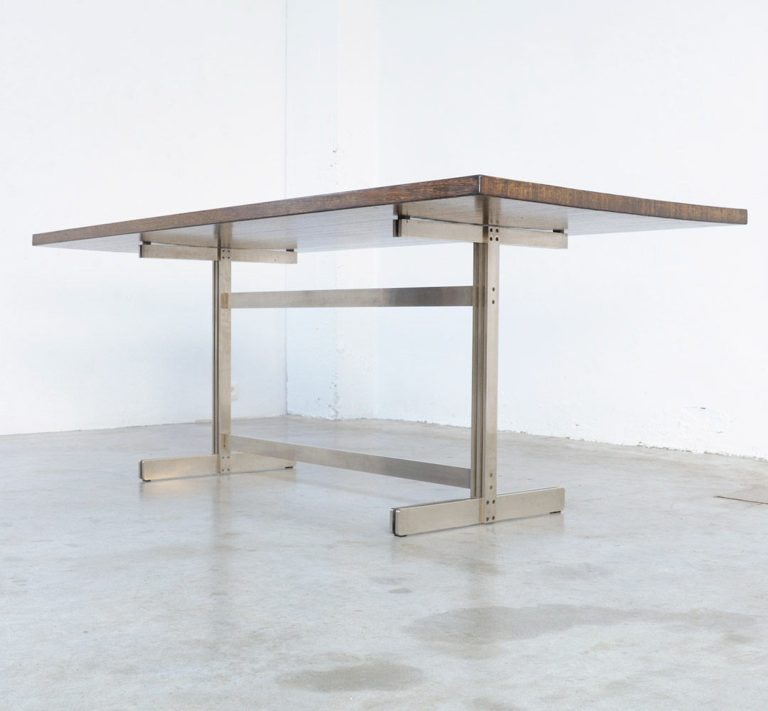 Exclusive Wenge Dining Table by Jules Wabbes for Mobilier Universel