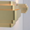 Pair of Gold Colored Aluminum Wall Lamps by Jules Wabbes