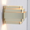 Gold Colored Aluminum Wall Lamp by Jules Wabbes