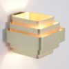 Gold Colored Aluminum Wall Lamp by Jules Wabbes