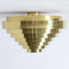Unique Brass Ceiling lamp by Jules Wabbes, 1969