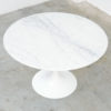 Carrara Marble Tulip Dining Table by Eero Saarinen for Knoll Int.