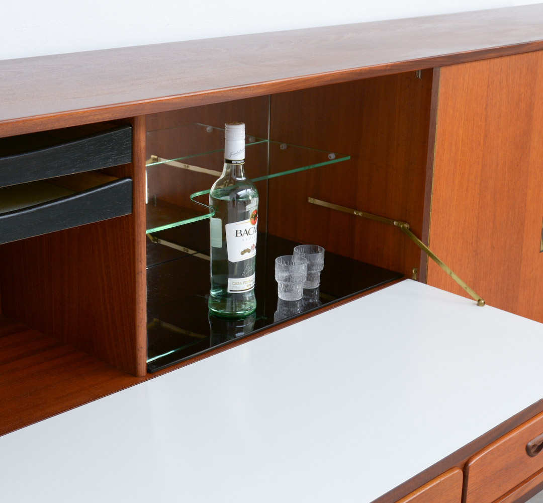 Organic Teak Highboard by Louis Van Teeffelen for Webe