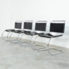 Set of 4 MR10 Cantilever Chairs by L. Mies Van der Rohe for Knoll Int.