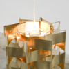Gold Coloured Pendant Lamp by Max Sauze