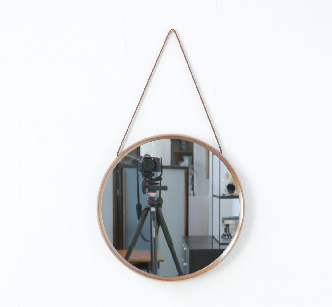 Swedish Hanging Mirror by Uno and Osten Kristiansson for Luxus