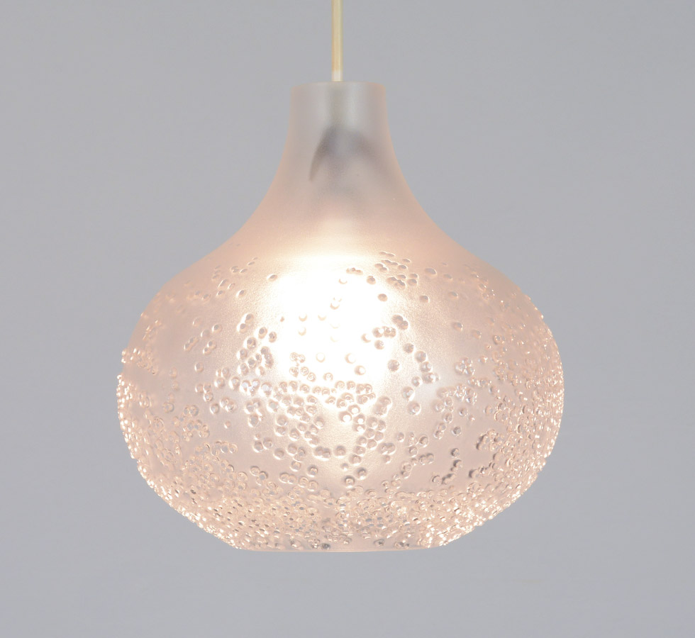 Glass Pendant Lamp by Peill & Putzler