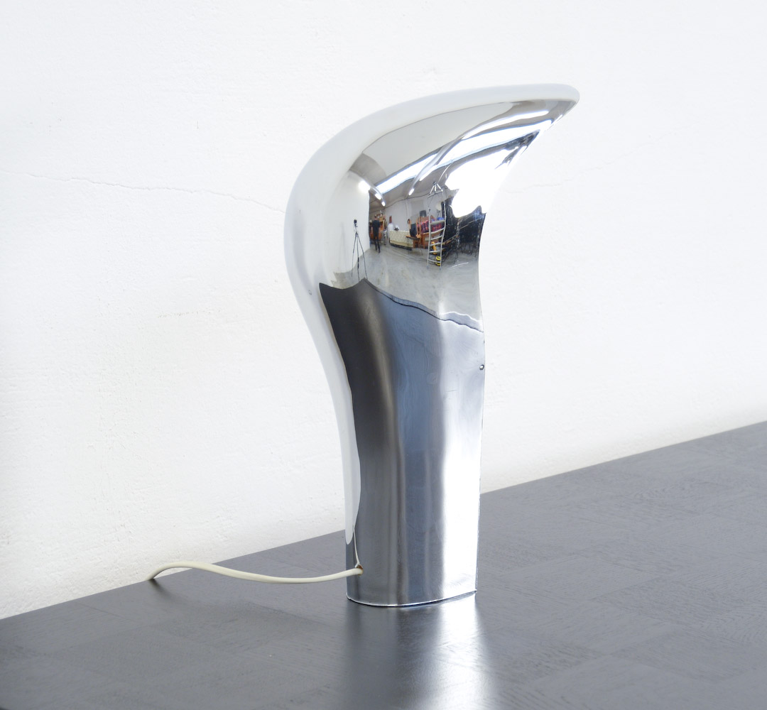 Chrome Pelota Desk Lamp by C. Casati and E. Ponzio for Lamperti
