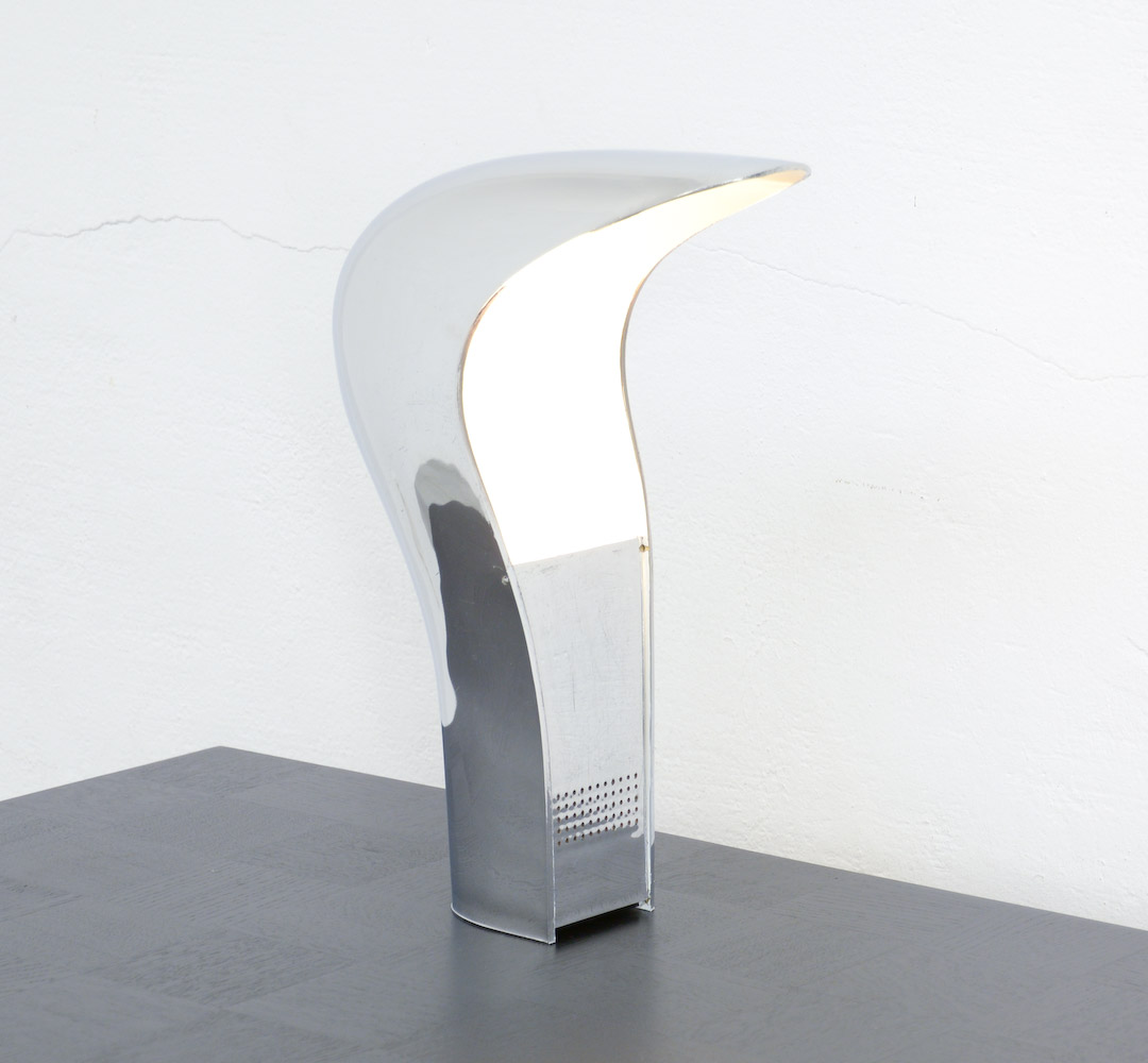 Chrome Pelota Desk Lamp by C. Casati and E. Ponzio for Lamperti