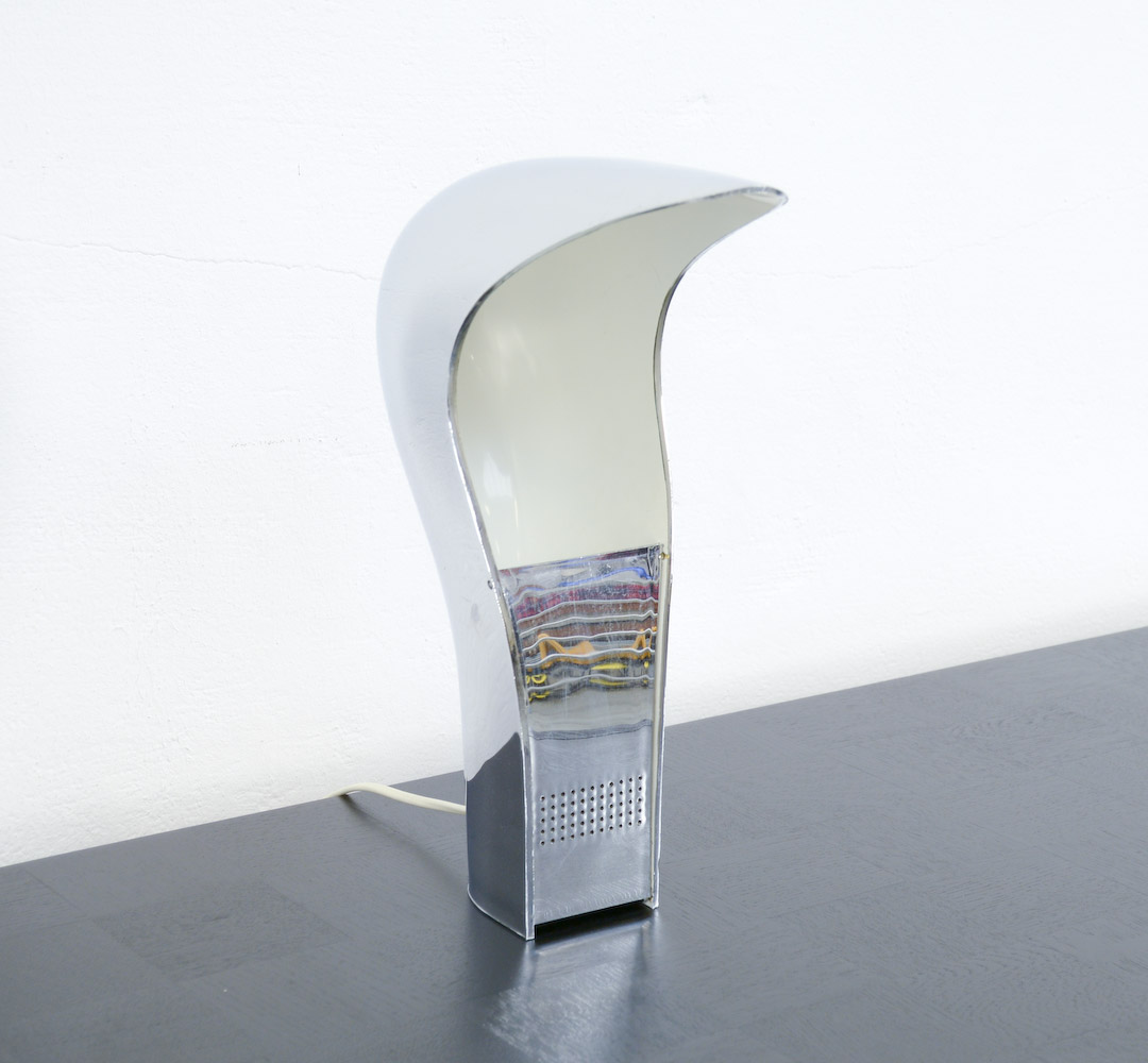 Chrome Pelota Desk Lamp by C. Casati and E. Ponzio for Lamperti