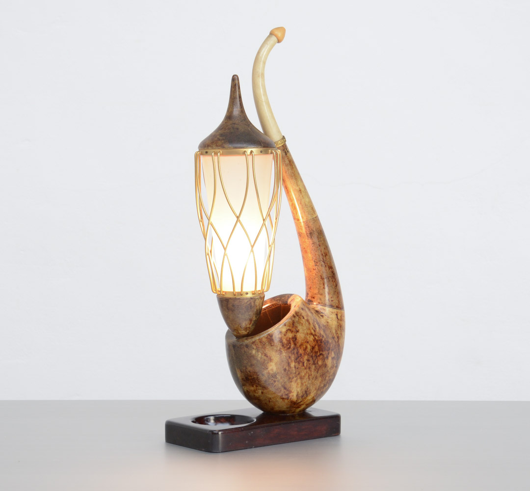 Pipe Table Lamp by Aldo Tura