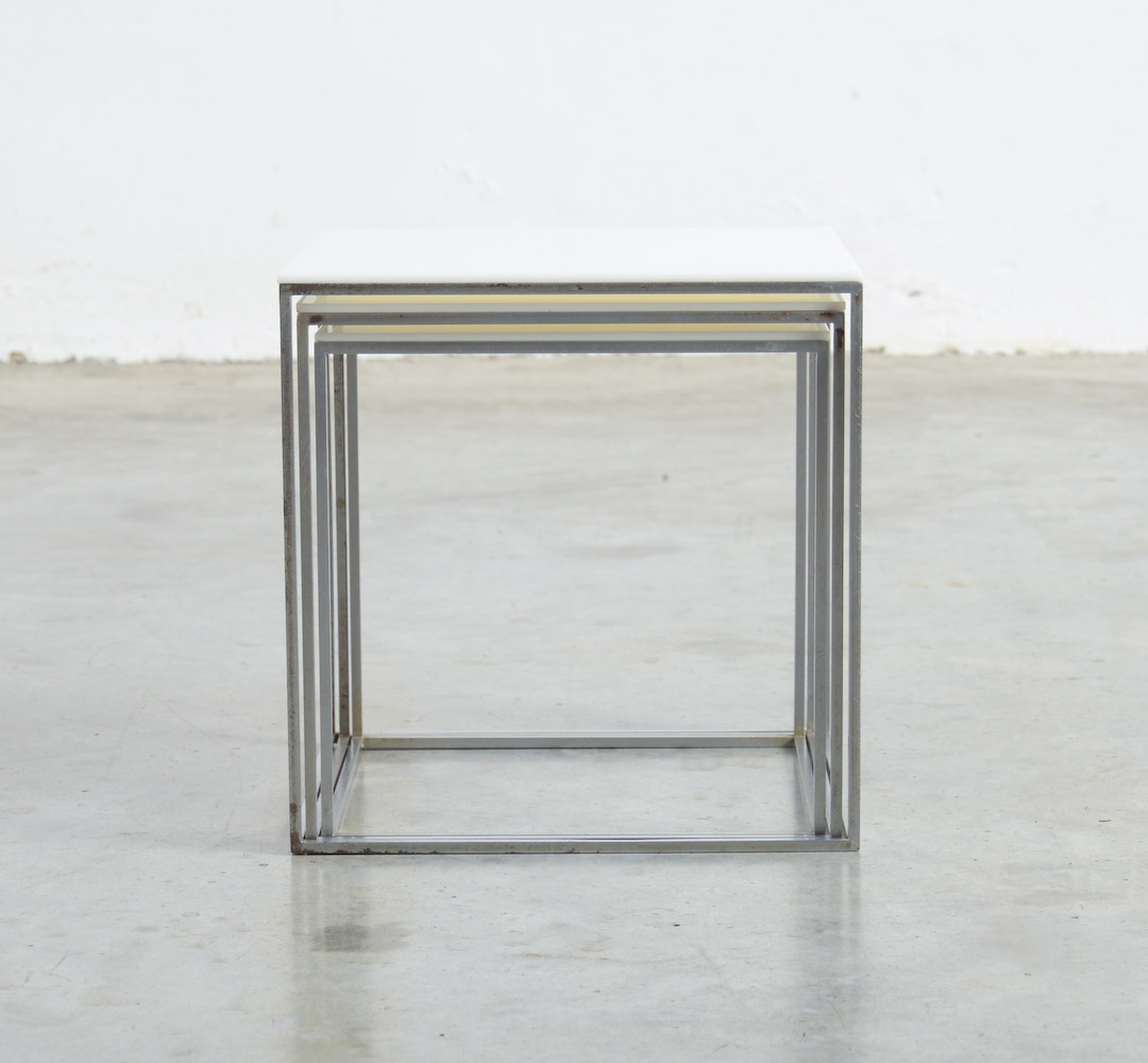 PK 71 Set of Nesting Tables by Poul Kjaerholm for Kold Christensen