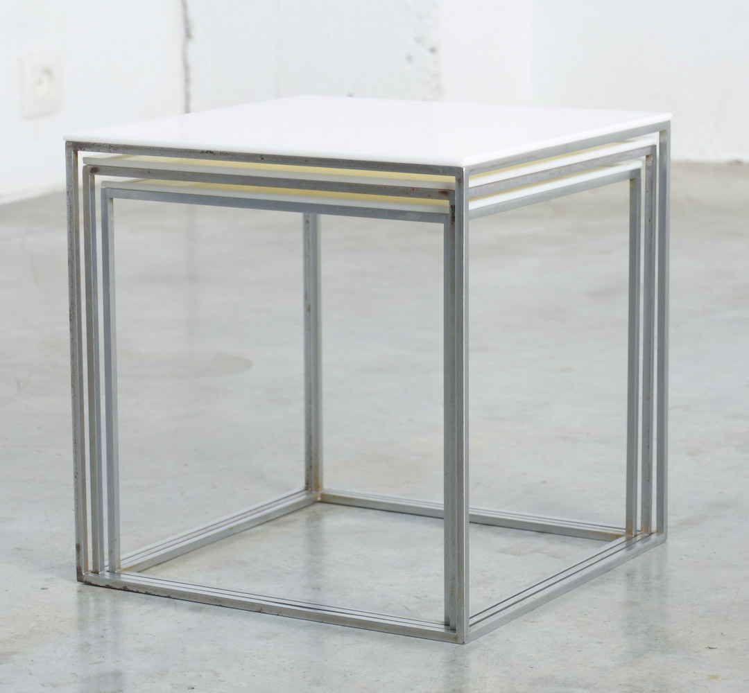 PK 71 Set of Nesting Tables by Poul Kjaerholm for Kold Christensen