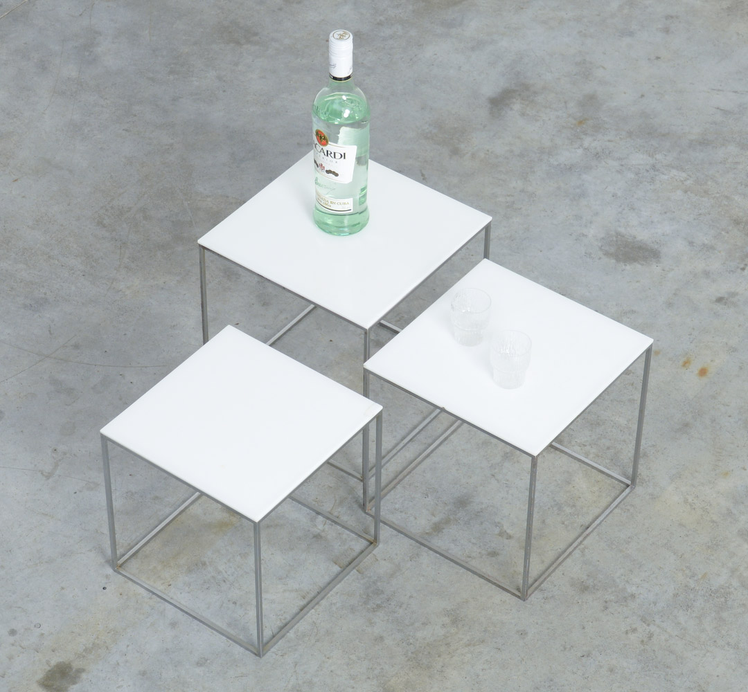 PK 71 Set of Nesting Tables by Poul Kjaerholm for Kold Christensen