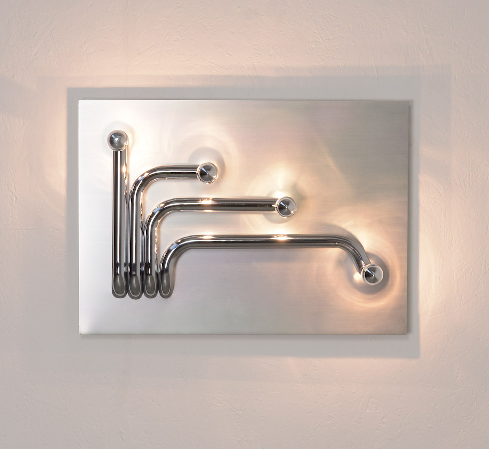 Sculptural Wall Lamp attr. to Reggiani, Italy