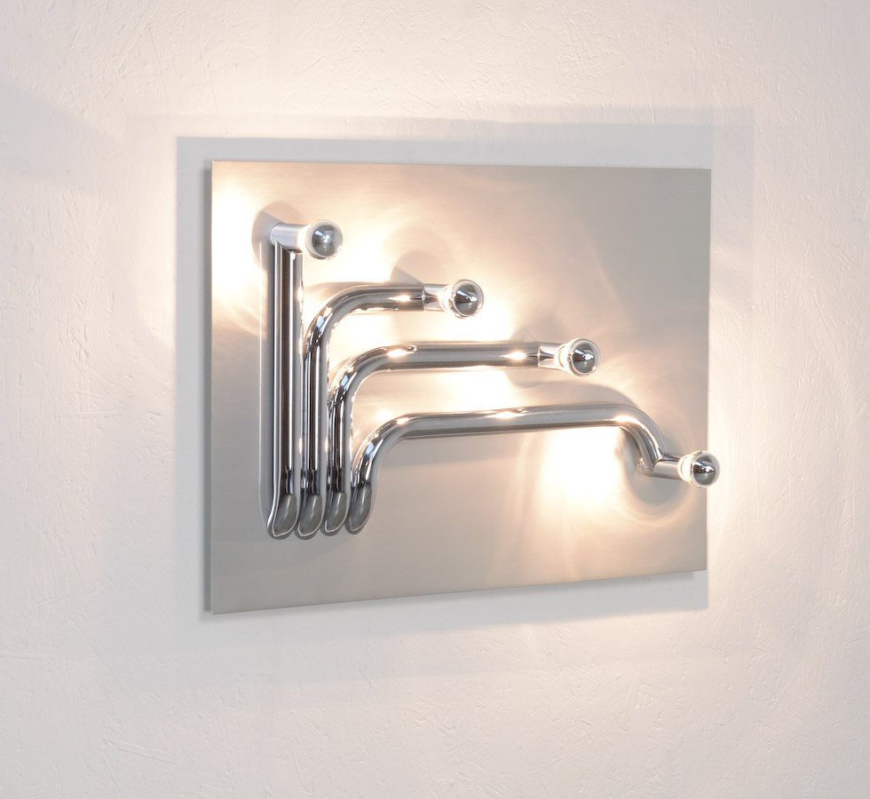 Sculptural Wall Lamp attr. to Reggiani, Italy