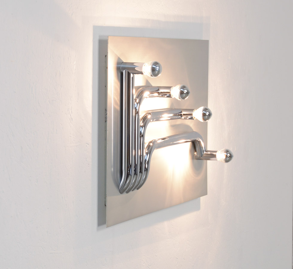 Sculptural Wall Lamp attr. to Reggiani, Italy