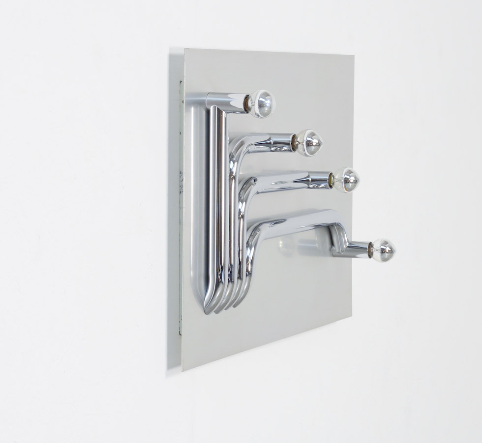 Sculptural Wall Lamp attr. to Reggiani, Italy