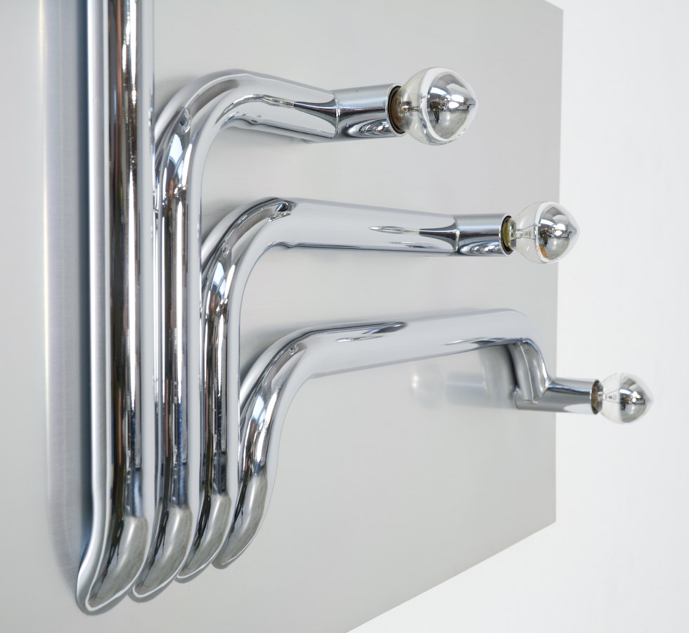 Sculptural Wall Lamp attr. to Reggiani, Italy