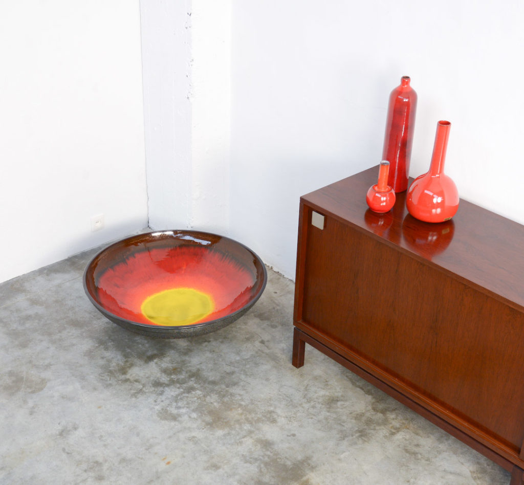Impressive Large Ceramic Bowl by Rogier Vandeweghe for Amphora