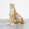 Large Porcelain Sculpture of a Jaguar by Ronzan, Italy