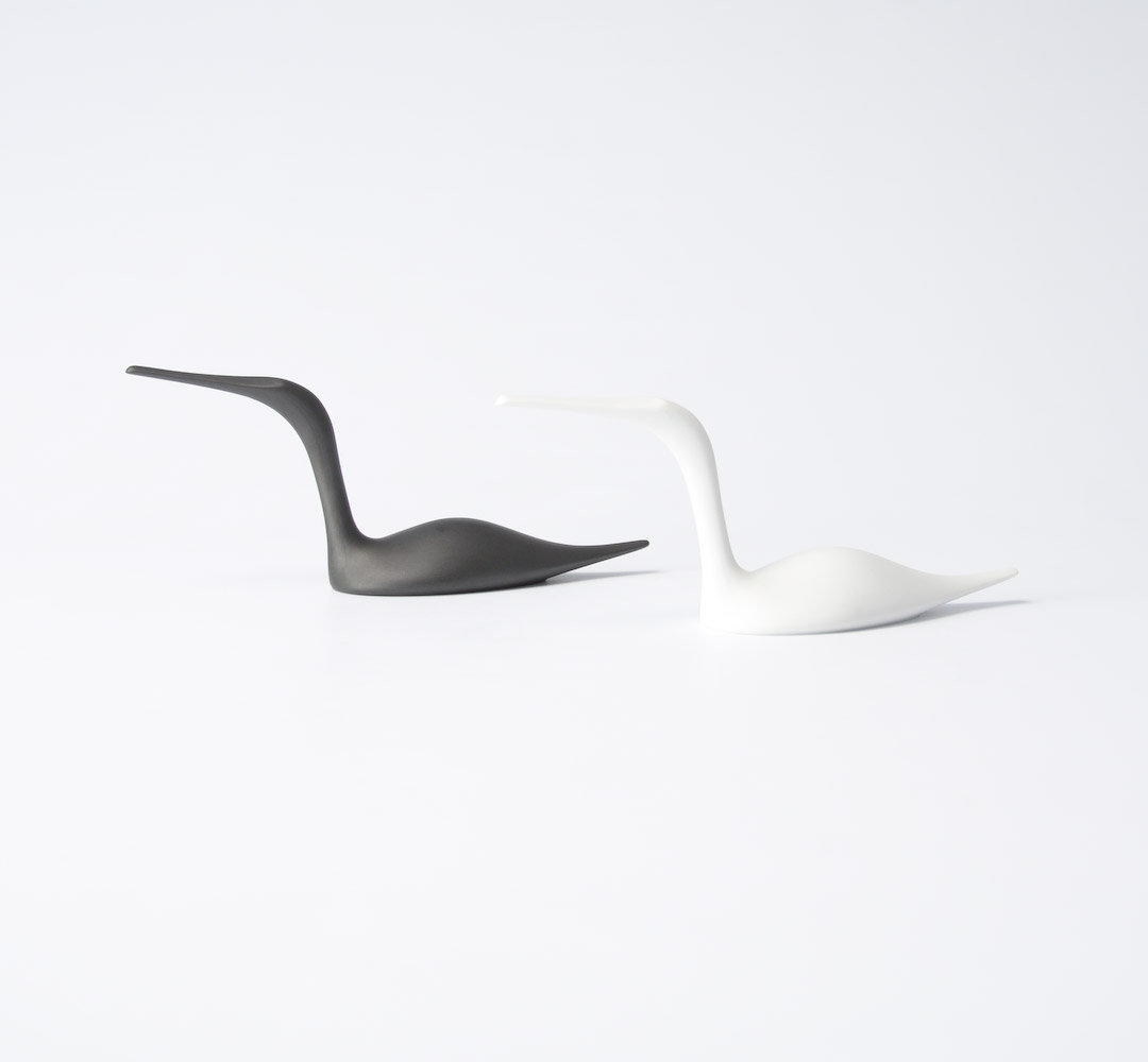 Black and White Porcelain Birds by Tapio Wirkkala for Rosenthal