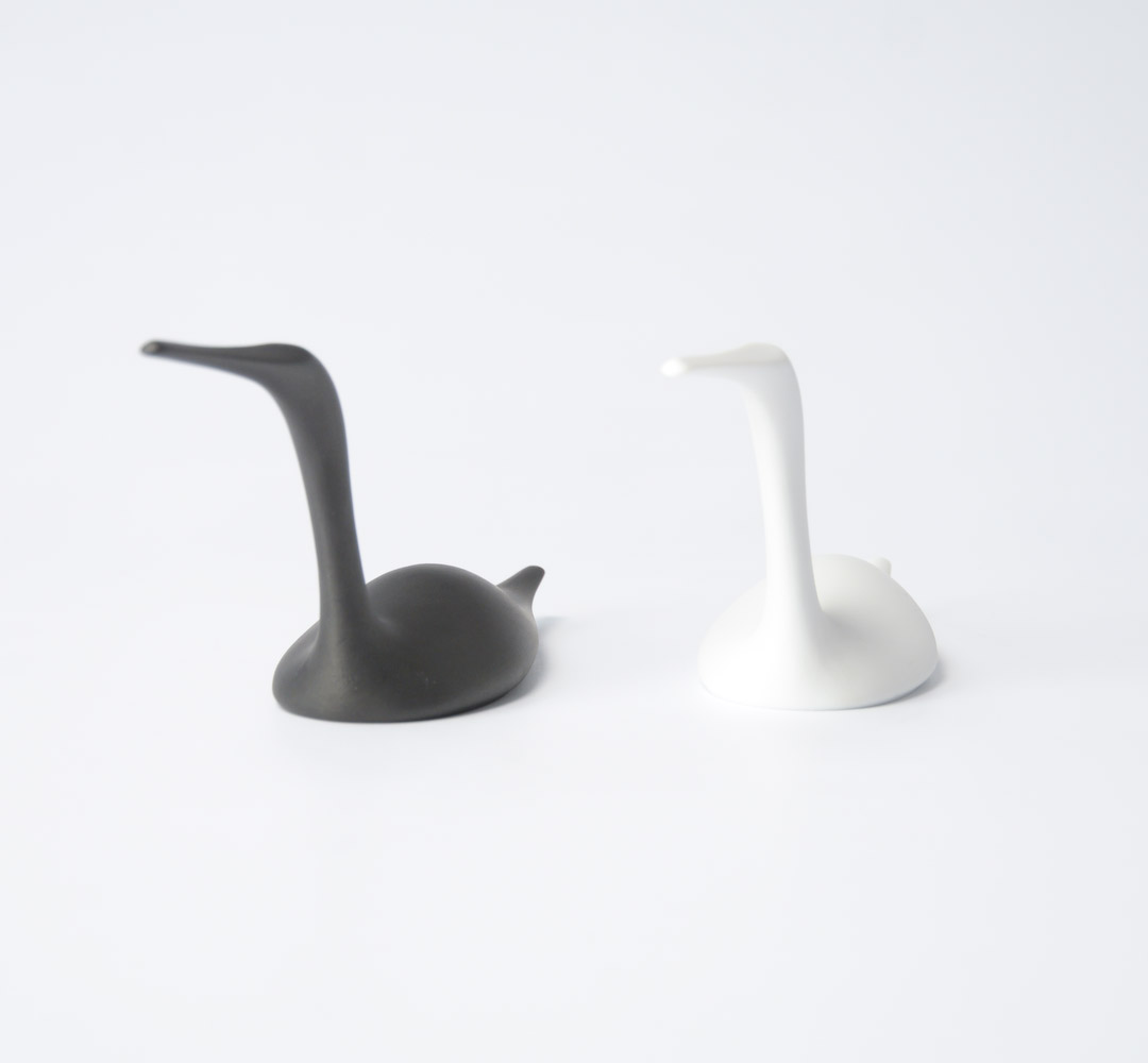 Black and White Porcelain Birds by Tapio Wirkkala for Rosenthal