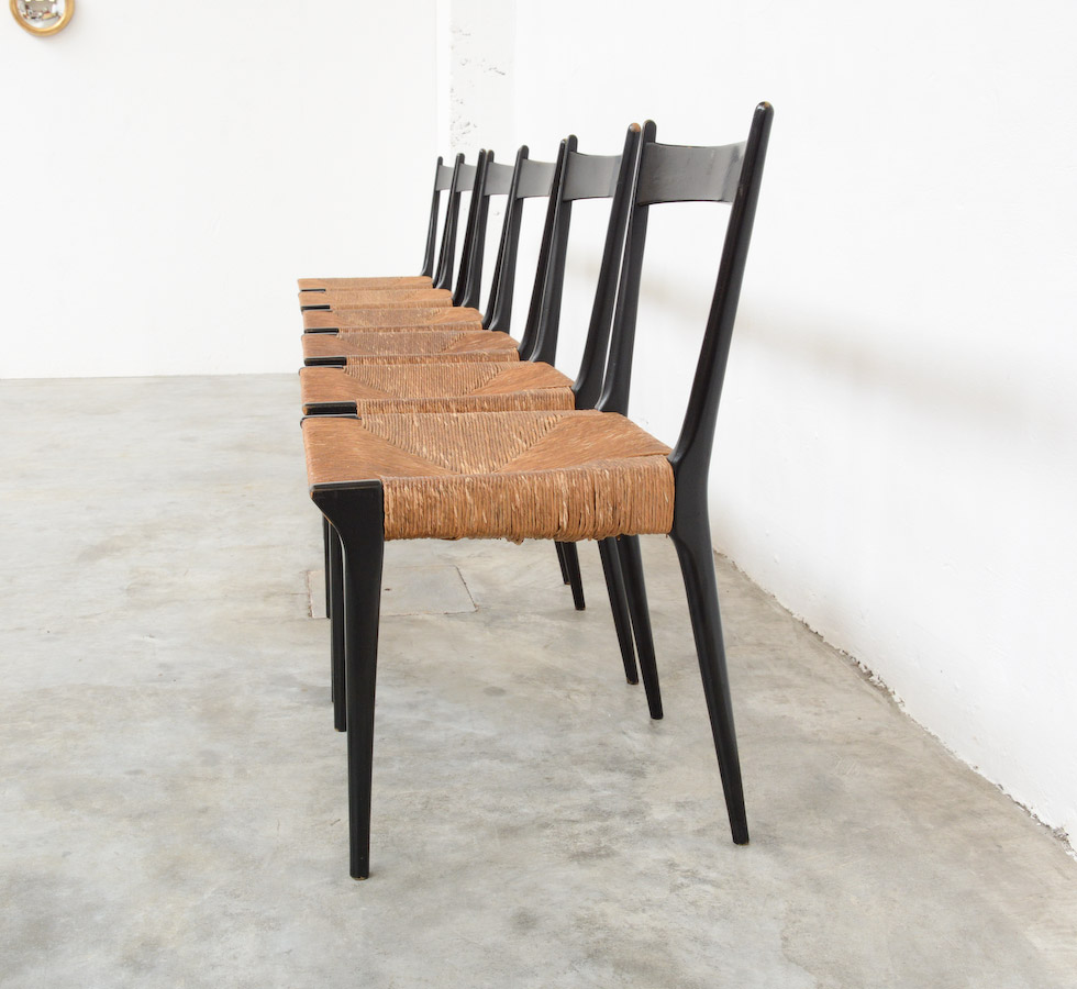 Set of 6 S2 Chairs by A. Hendrickx for Belform