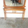Giant Art Nouveau Mirror with Console attr. to Gustave Serrurier-Bovy